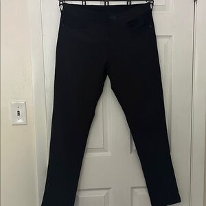 Black Straight-Leg Pants